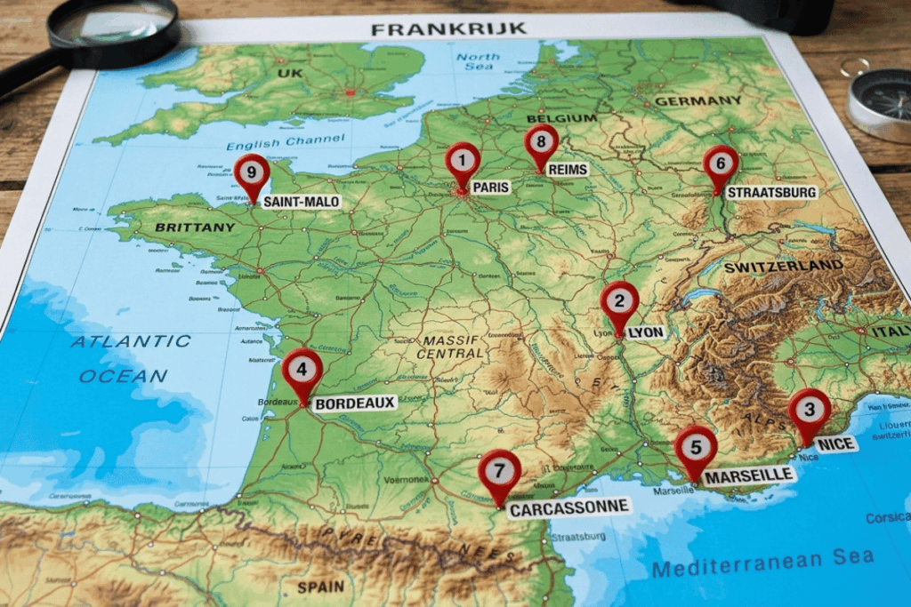 9 beste steden Frankrijk